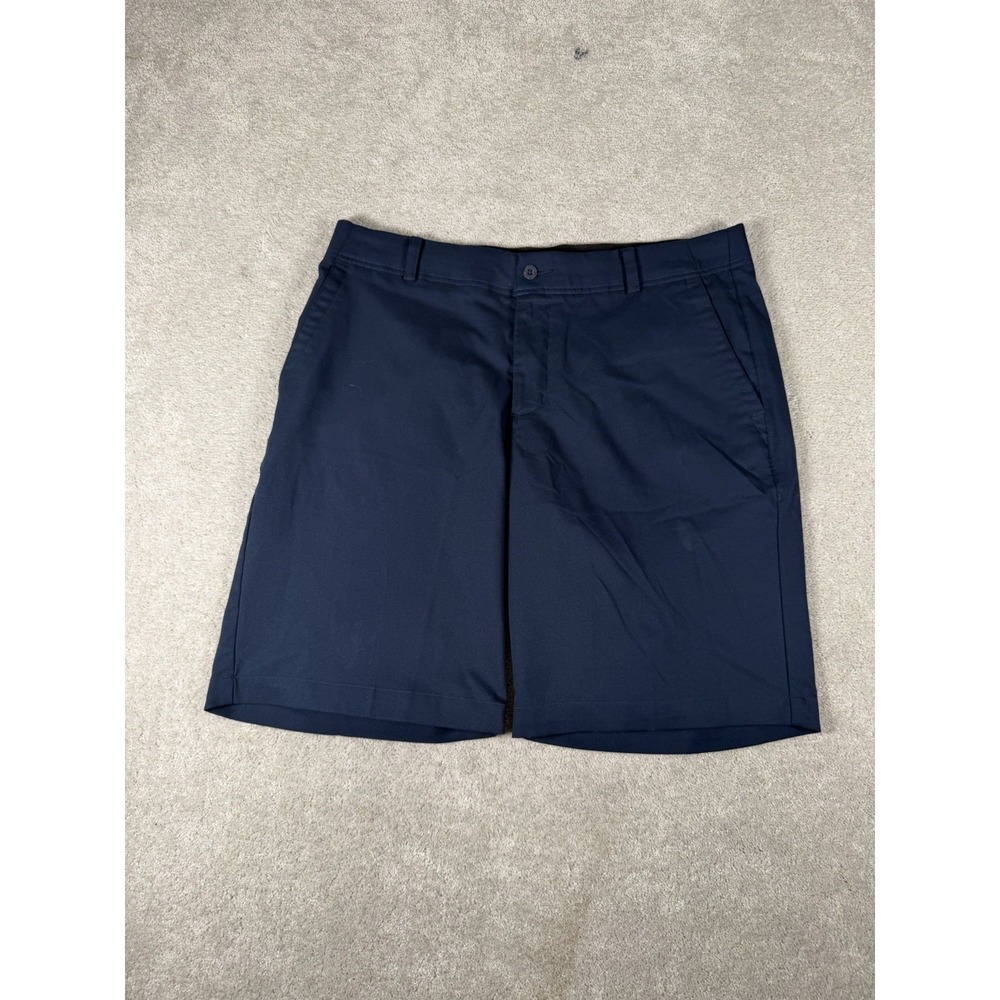 Nike Golf Men's Navy Blue‎ Stretch Waistband Flat Front Shorts 34 10" Inseam